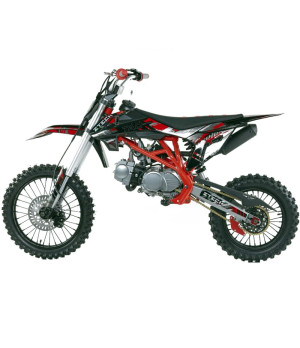 Pit Bike Ztech ZTX 27 125cc 17/14 - Colore Rosso - Vista Laterale Sinistra