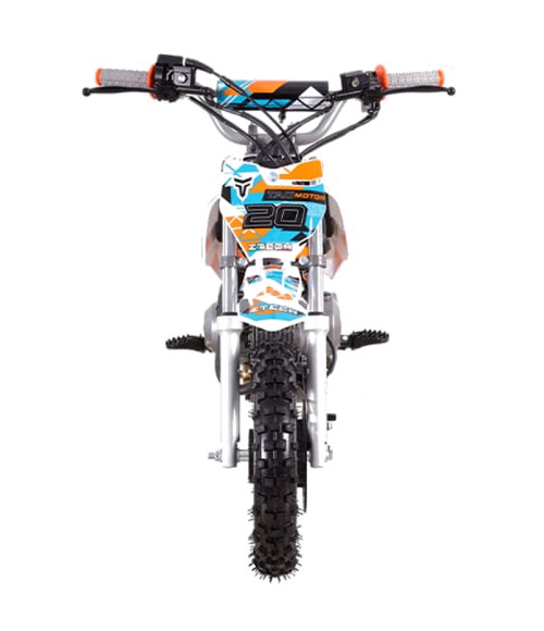Pit Bike Ztech ZTX 20 110 10/10 - Colore Arancione - Vista Frontale Sinistra