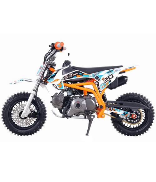 Pit Bike Ztech ZTX 20 110 10/10 - Colore Arancione - Vista Frontale Sinistra