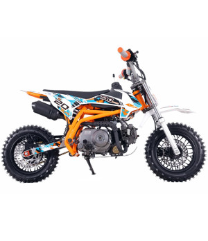 Pit Bike Ztech ZTX 20 110 10/10 - Colore Arancione - Vista Laterale Destra