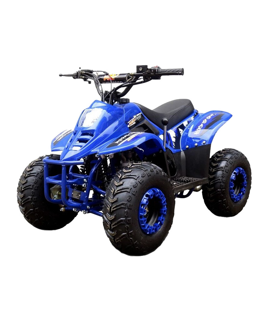 Quad KXD 001 R7 125cc - Colore Blu - Vista Frontale Sinistra