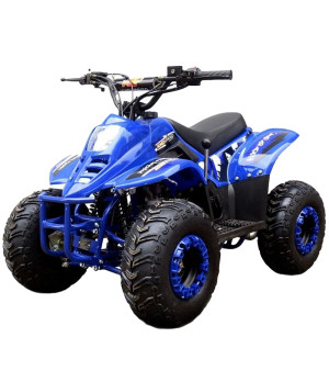 Quad KXD 001 R7 125cc - Colore Blu - Vista Frontale Sinistra