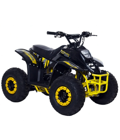 Quad KXD 001 R7 125cc - Colore Giallo - Vista Frontale Sinistra