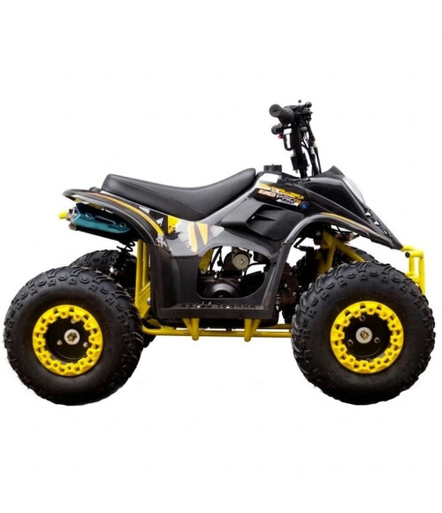 Quad KXD 001 R7 125cc - Colore Giallo - Vista Frontale Sinistra