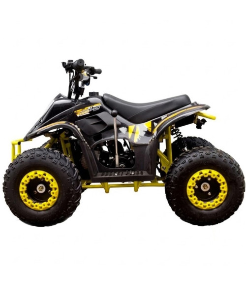 Quad KXD 001 R7 125cc - Colore Giallo - Vista Frontale Sinistra