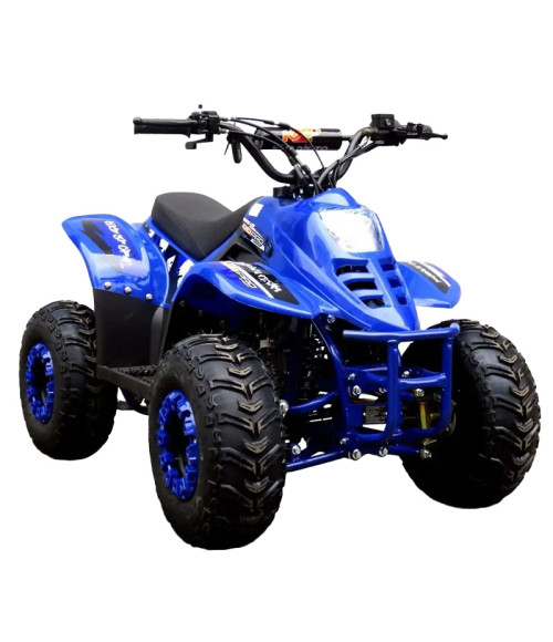 Quad KXD 001 R7 125cc - Colore Blu - Vista Frontale Sinistra