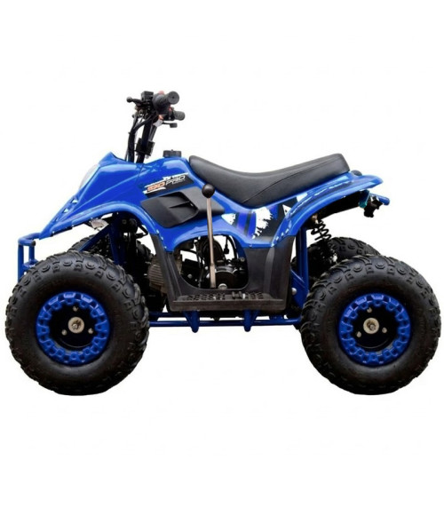 Quad KXD 001 R7 125cc - Colore Blu - Vista Frontale Sinistra