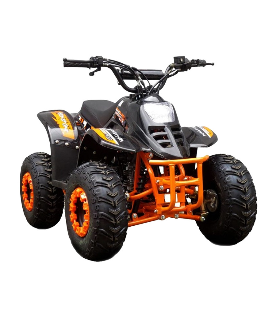 Quad KXD 001 R7 125cc - Colore Arancione - Vista Frontale Destra