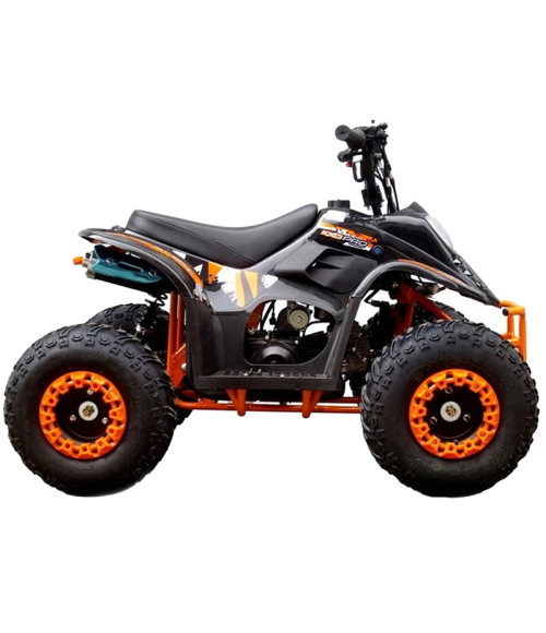 Quad KXD 001 R7 125cc - Colore Arancione - Vista Frontale Destra