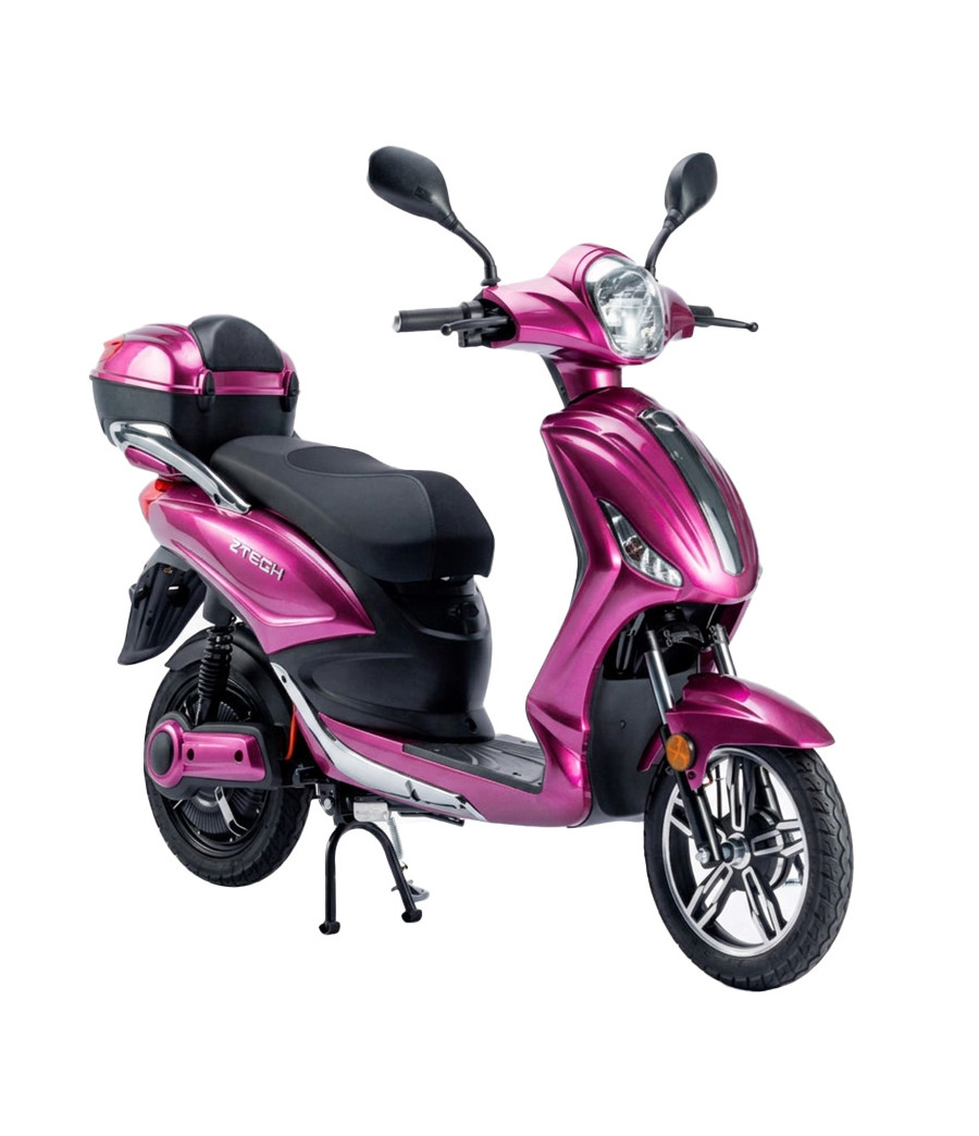 Bici Elettrica Scooter Z-Tech ZT-09 TA 48V 12Ah 250W Pink - Vista Frontale Destra