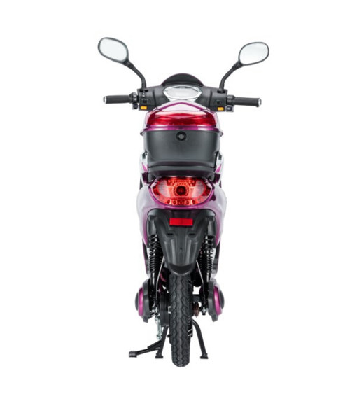 Bici Elettrica Scooter Z-Tech ZT-09 TA 48V 12Ah 250W Pink - Vista Frontale Destra