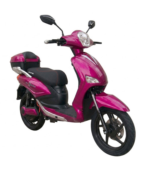 Bici Elettrica Scooter BR-1 48V 20Ah 800W Pink - Vista Frontale Destra