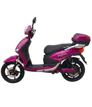 Bici Elettrica Scooter BR-1 48V 20Ah 800W Pink - Vista Laterale Sinistra