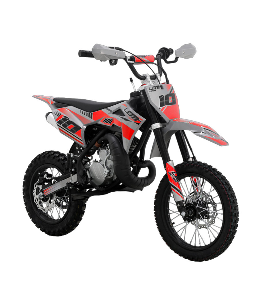 Mini Cross LEM A14 50cc R14/12 - Colore Rosso - Vista Frontale Destra