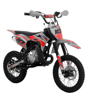 Mini Cross LEM A14 50cc R14/12 - Colore Rosso - Vista Frontale Destra