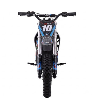 PitBike LEM Junior Cross A14 Elettrica 14/12 - Colore Blu - Vista Frontale