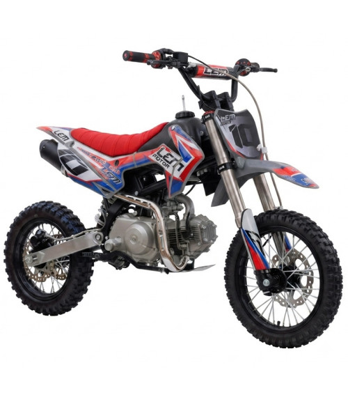 Pit Bike LEM CRZ 110 14/12 - Colore Rosso - Vista Frontale Destra