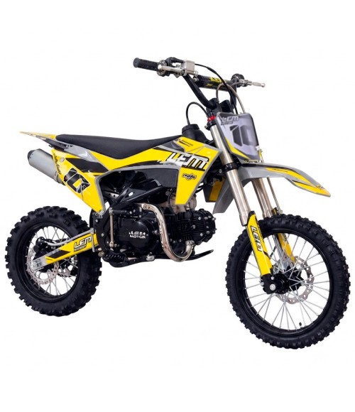 Pit Bike LEM RF 125 Sport 17/14 New Version - Colore Giallo - Vista Frontale Destra