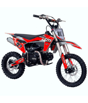 Pit Bike LEM RF 125 Sport 17/14 New Version - Colore Rosso - Vista Frontale Destra
