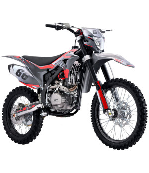 Pit Bike Cross LEM M5 250cc 21/18 - Colore Rosso - Vista Frontale Destra