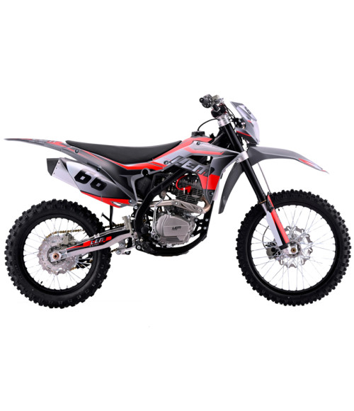 Pit Bike Cross LEM M5 250cc 21/18 - Colore Rosso - Vista Frontale Destra