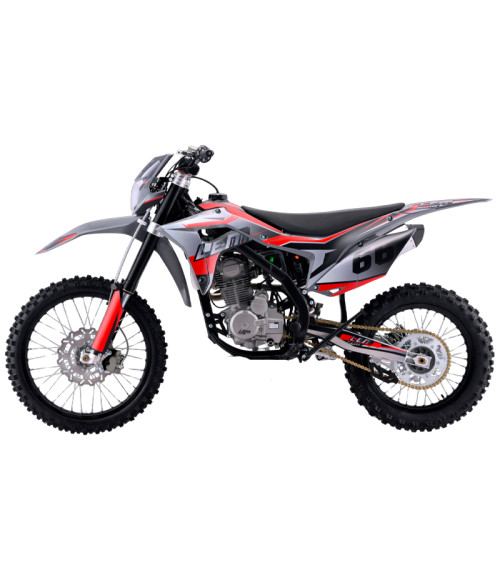 Pit Bike Cross LEM M5 250cc 21/18 - Colore Rosso - Vista Frontale Destra