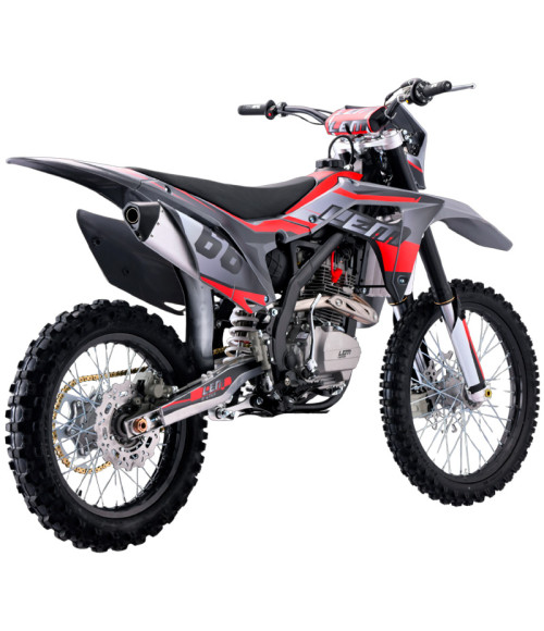 Pit Bike Cross LEM M5 250cc 21/18 - Colore Rosso - Vista Frontale Destra