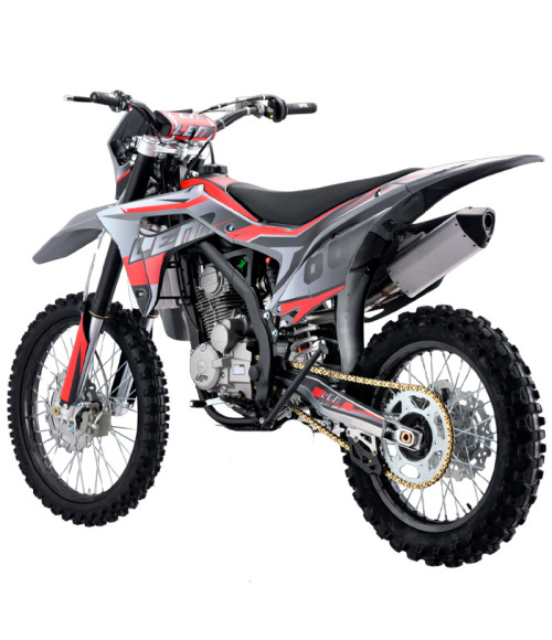 Pit Bike Cross LEM M5 250cc 21/18 - Colore Rosso - Vista Frontale Destra