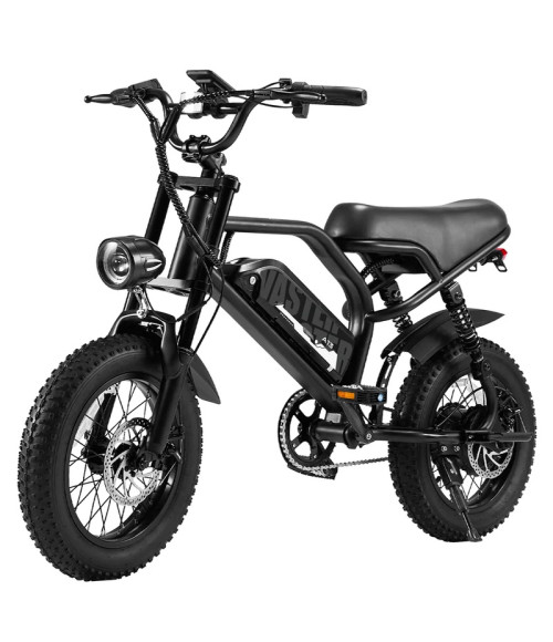 Bici Elettrica A13 ruote 16" 250 Watt 13Ah - Colore Nero - Vista Frontale Sinistra