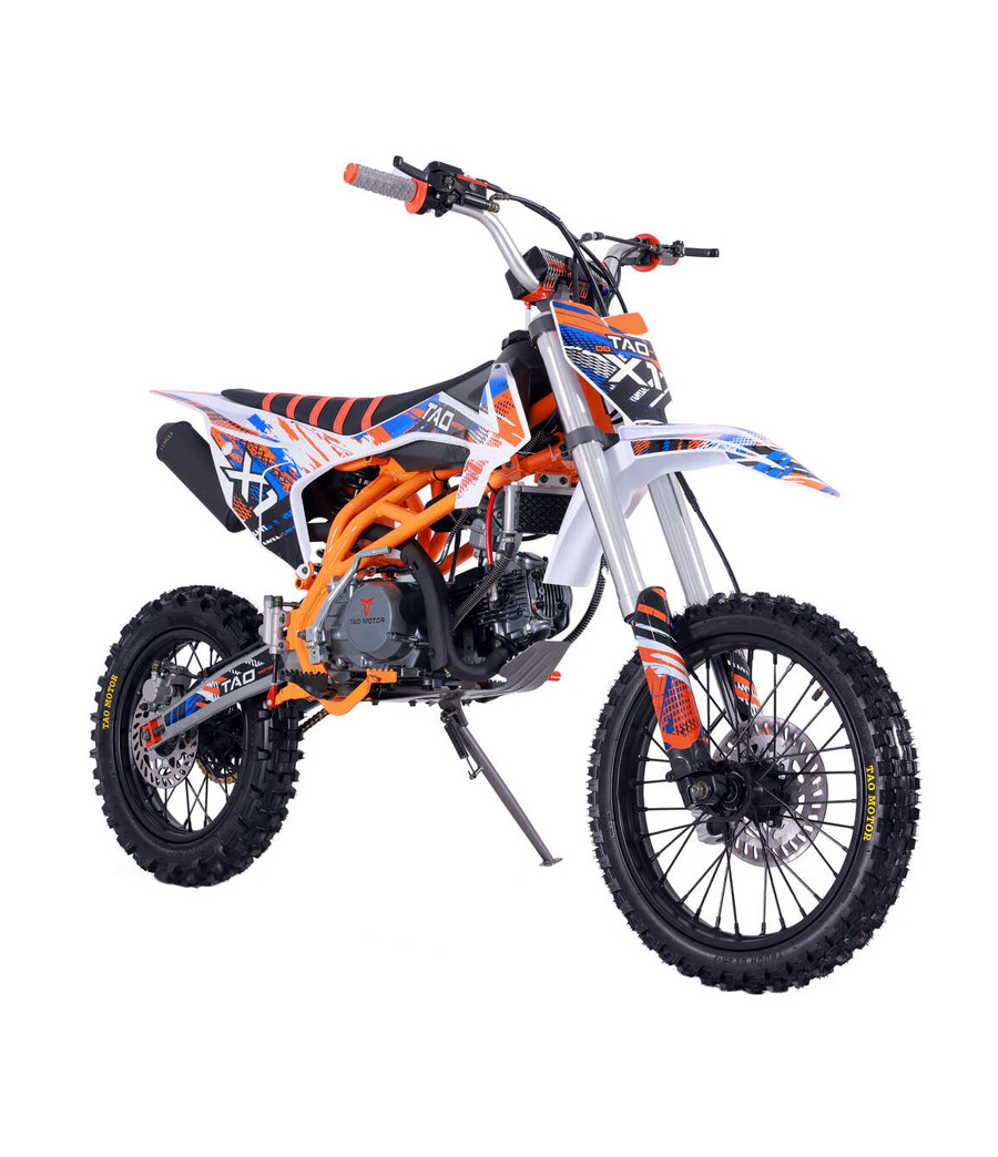Pit Bike Ztech DBX1 140cc 17/14 - Colore Arancione - Vista Frontale Destra