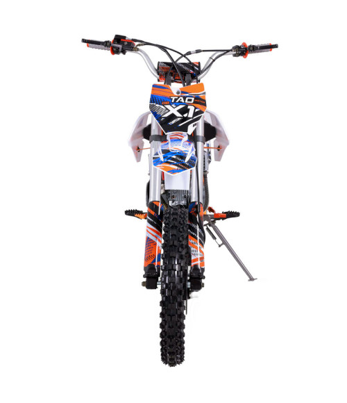 Pit Bike Ztech DBX1 140cc 17/14 - Colore Arancione - Vista Frontale Destra