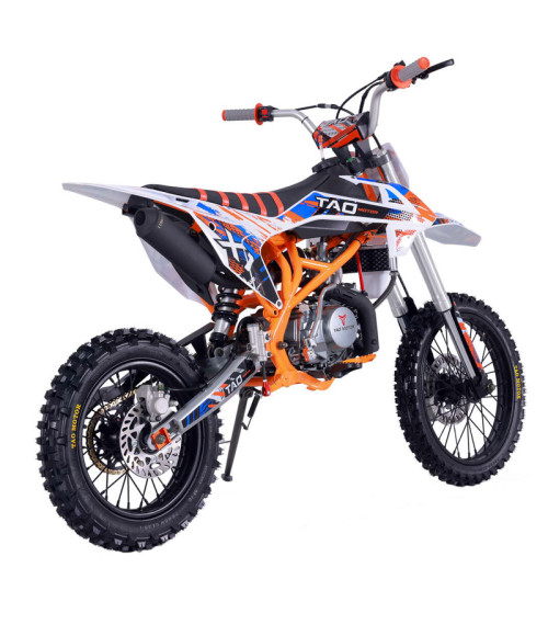 Pit Bike Ztech DBX1 140cc 17/14 - Colore Arancione - Vista Frontale Destra