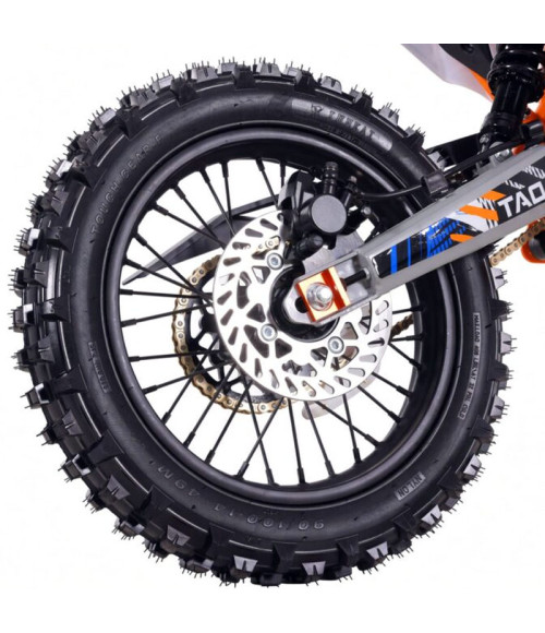 Pit Bike Ztech DBX1 140cc 17/14 - Colore Arancione - Vista Frontale Destra