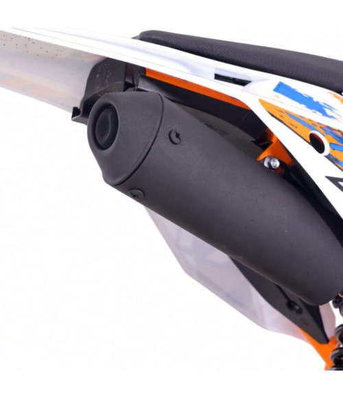 Pit Bike Ztech DBX1 140cc 17/14 - Colore Arancione - Vista Frontale Destra