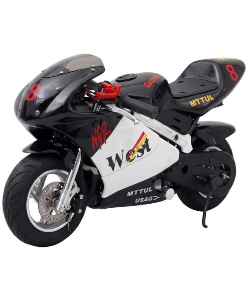 Minimoto P7-01 West 50cc 2 tempi - Vista Frontale Destra