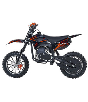 Mini Cross KXD 703B 49cc ZMC Ruote 10" - Colore Arancione - Vista Laterale Sinistra