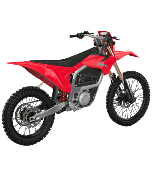 Moto da Cross Elettrica Kayo EC2I 21KW 21/18 Enduro - Colore Rosso - Vista Posteriore Destra