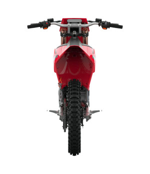 Moto da Cross Elettrica Kayo EC2I 21KW 21/18 Enduro - Colore Rosso - Vista Posteriore